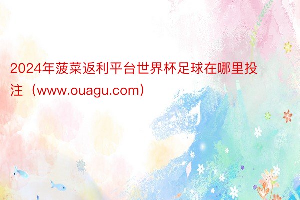 2024年菠菜返利平台世界杯足球在哪里投注（www.ouagu.com）